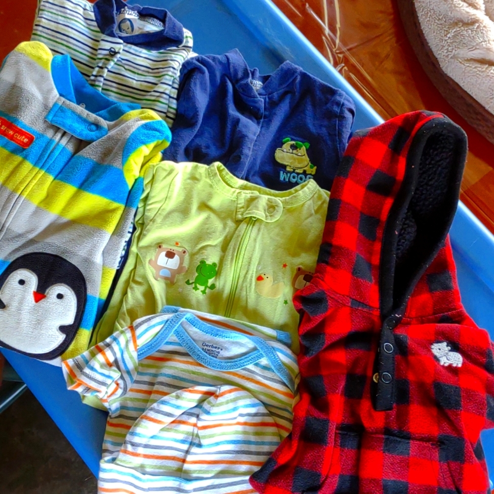6pc newborn onesies